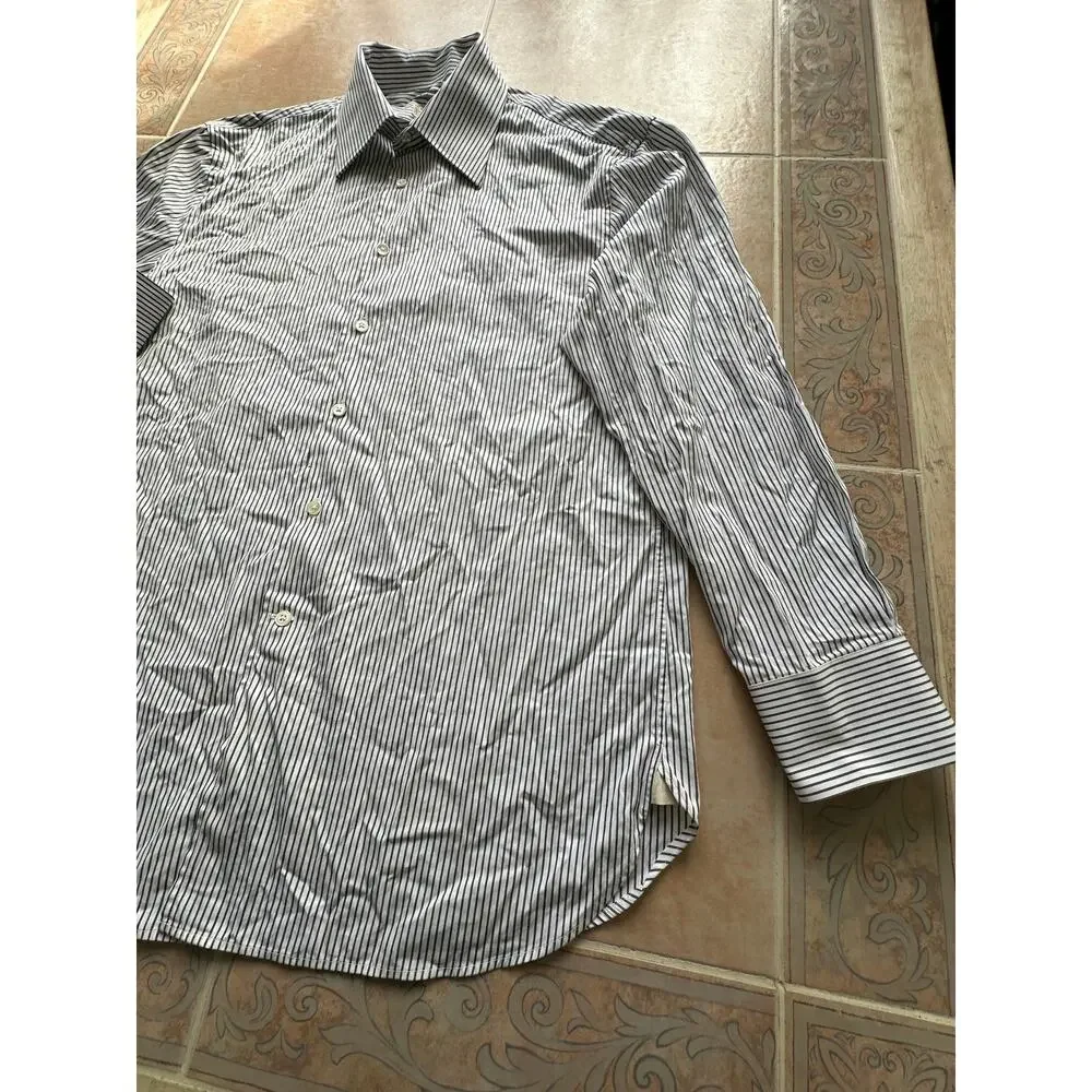 John Varvatos Star U.S.A Men's‎ size 16 - plaid  Long Sleeve striped
